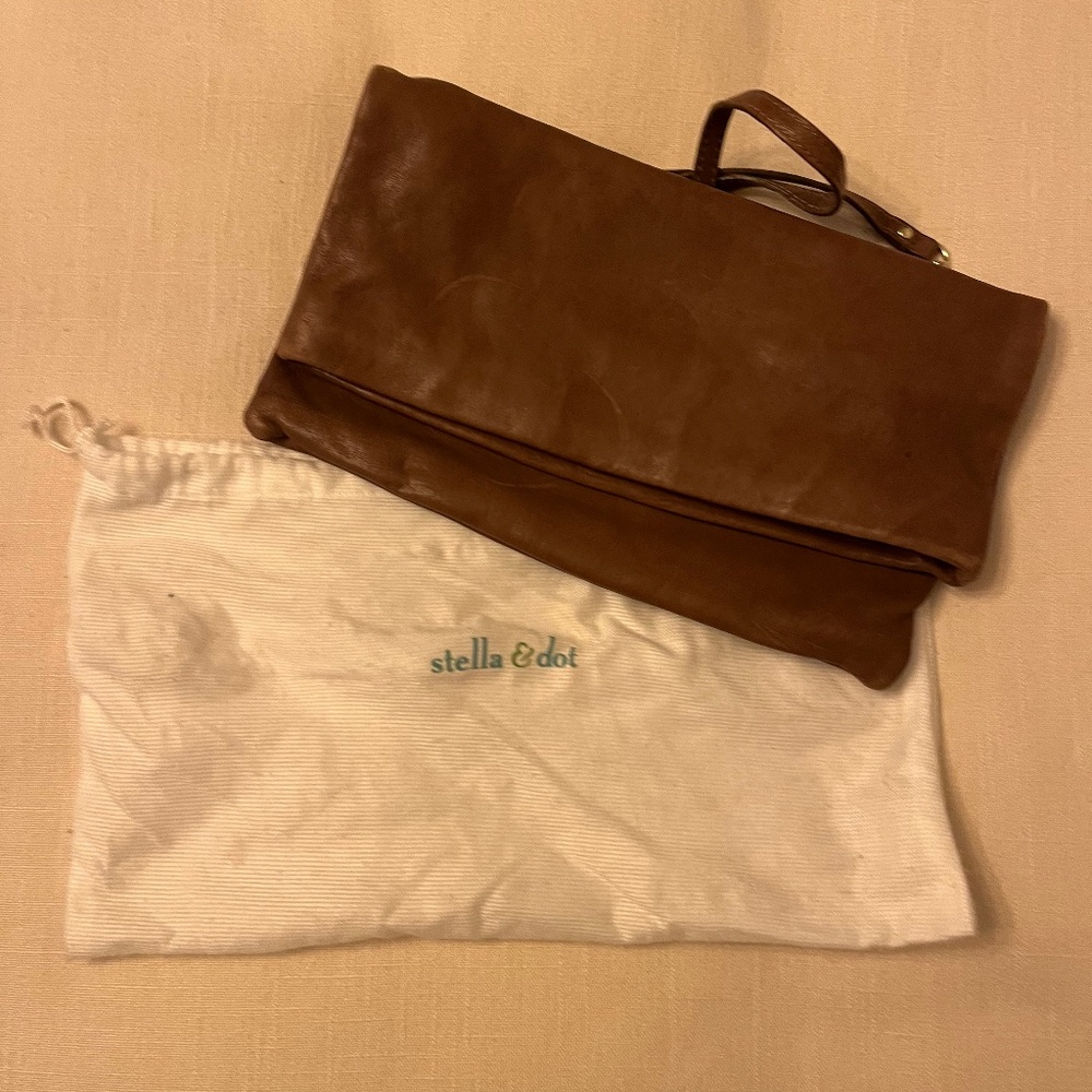 Brown Leather 3 way bag